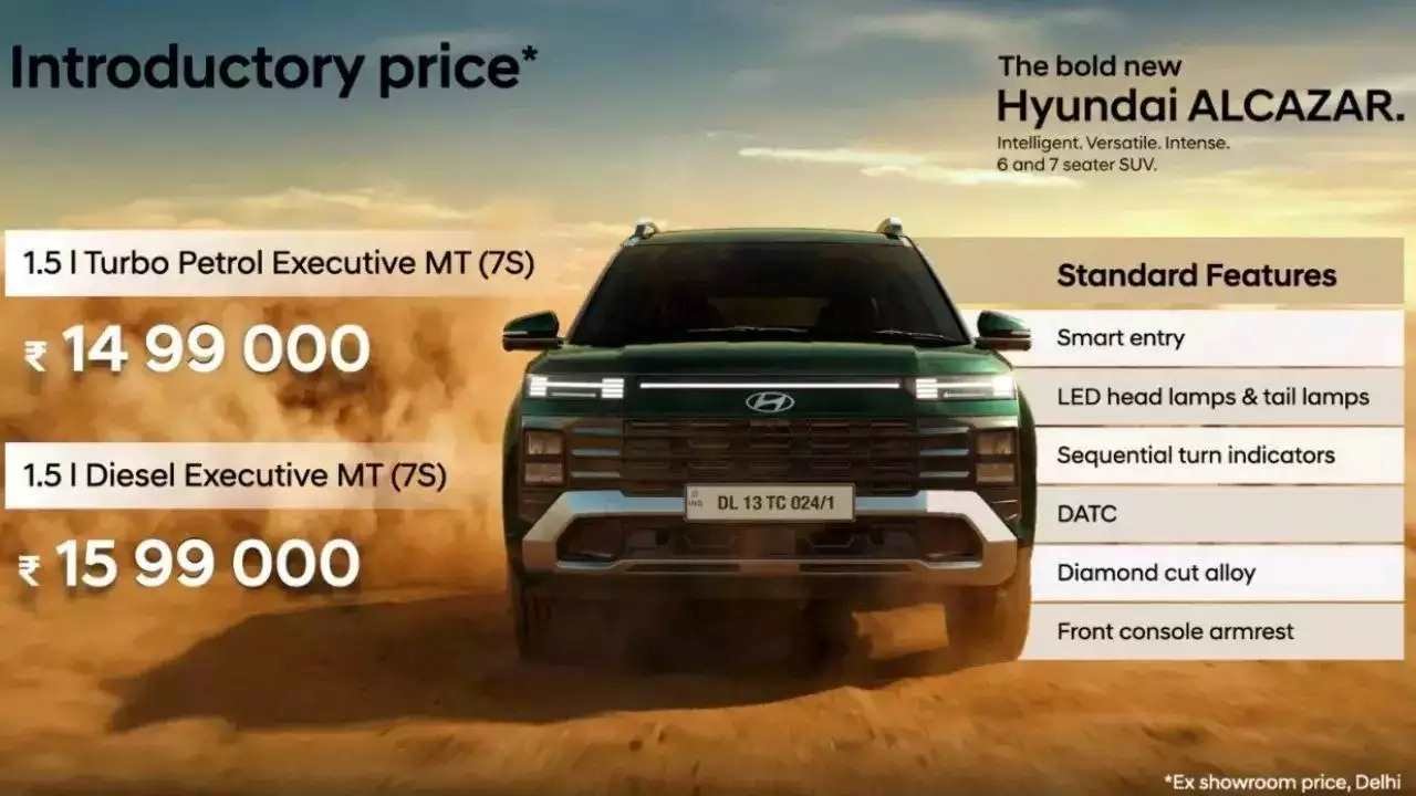 Hyundai Alcazar का Facelift हुआ लांच, मिलेंगे दमदार Features