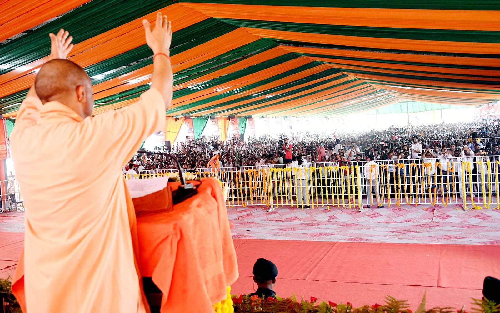 CM Yogi Adityanath ने Narwana में की विशाल जनसभा