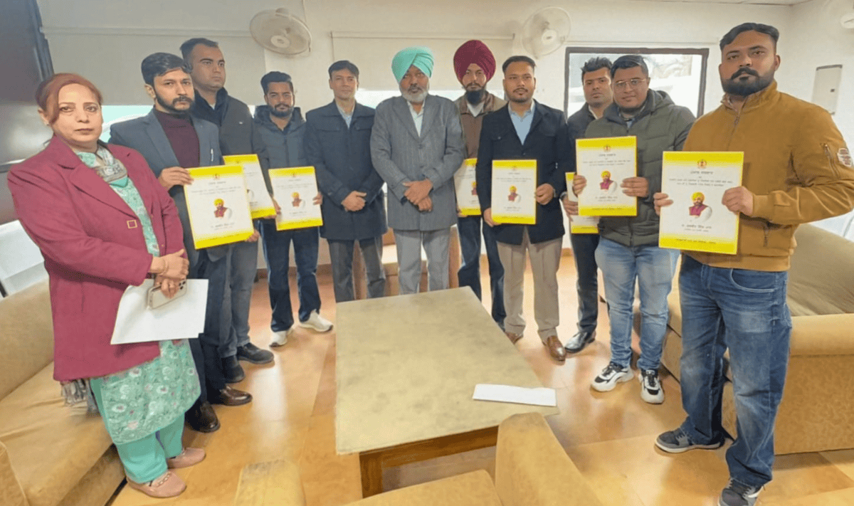 वित्त मंत्री हरपाल सिंह चीमा ने आबकारी एवं कराधान विभाग में सौंपे नियुक्ति पत्र