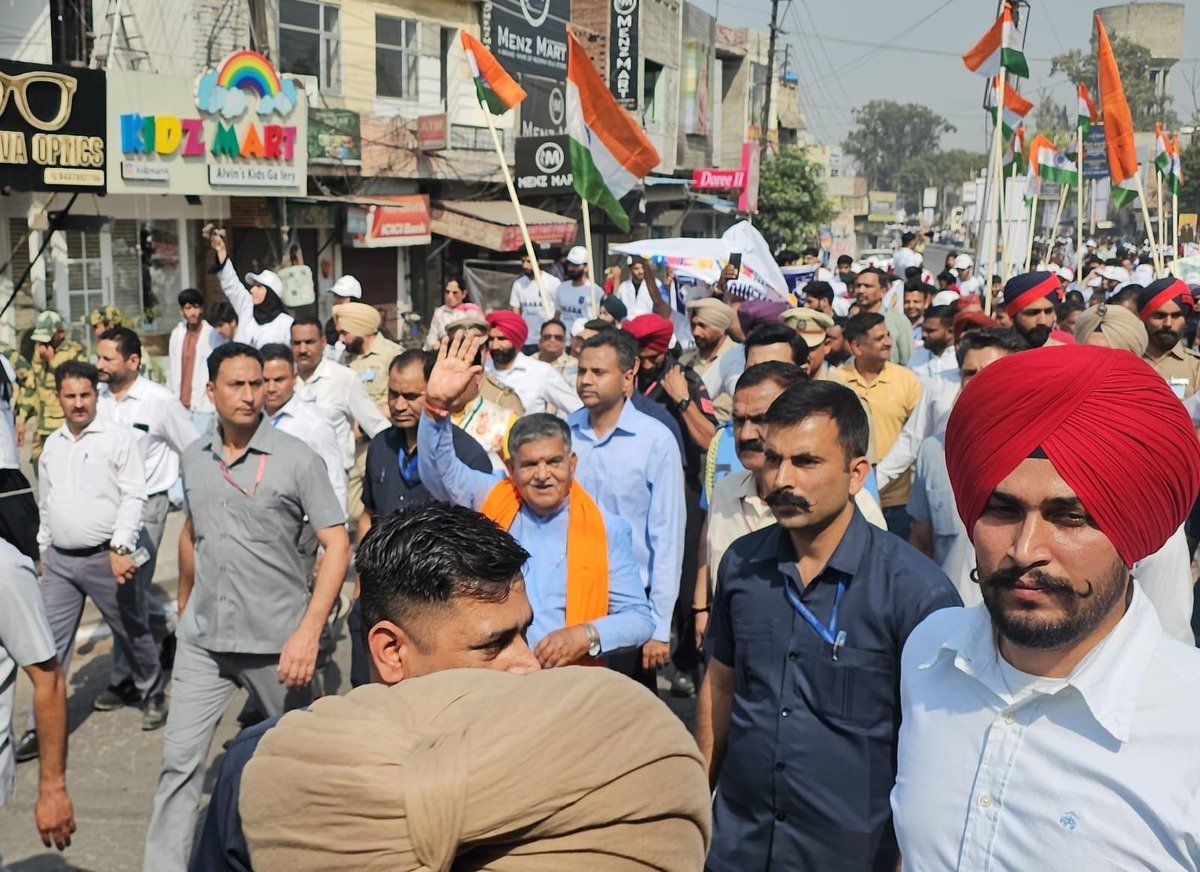 राज्यपाल गुलाब चंद कटारिया ने नशे के खिलाफ पैदल मार्च में लिया भाग!