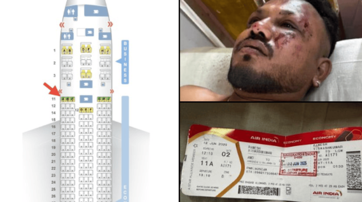 हादसे में 241 जानें गईं, पर एक सीट बनी ‘ज़िंदगी का दरवाज़ा’ – Seat 11A पर बैठे रमेश विश्वास कुमार की चमत्कारी कहानी!