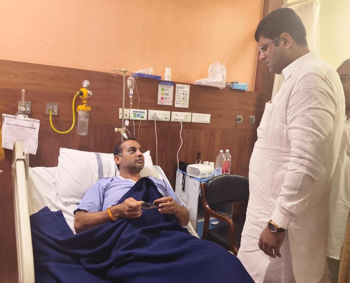 फरीदाबाद में JJP नेता पर हमला, पूर्व उपमुख्यमंत्री ने कानून व्यवस्था पर लगाई फटकार!