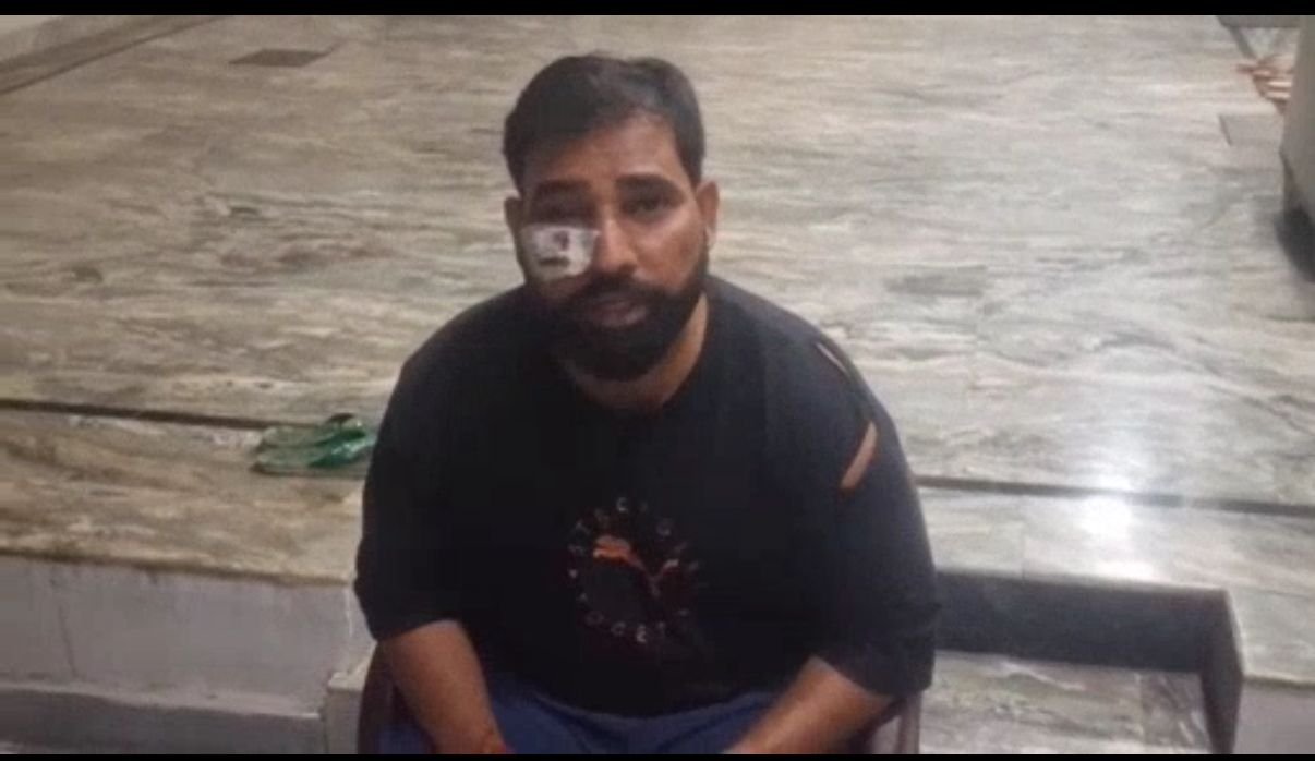 फरीदाबाद में बाइक वि/वा/द पर ह/म/ला, CCTV में कै/द हुई घ/टना