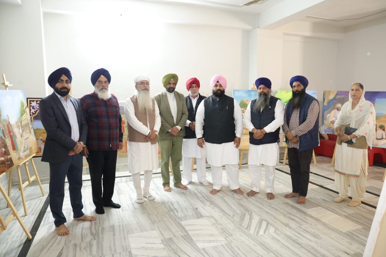 गुरु तेग बहादुर साहिब जी को समर्पित चित्रकला प्रदर्शनी आयोजन