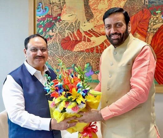 केंद्रीय मंत्री जेपी नड्डा के जन्मदिन पर CM सैनी ने दी बधाई