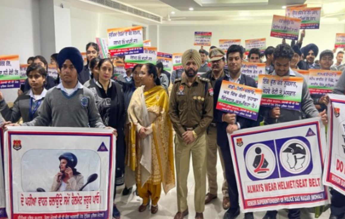 कुराली स्कूलों में राष्ट्रीय सड़क सुरक्षा अभियान सेमिनार का आयोजन