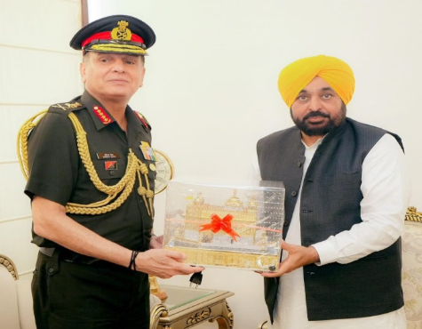 पंजाब की सुरक्षा को लेकर सीएम मान ने सेना प्रमुख से की बात